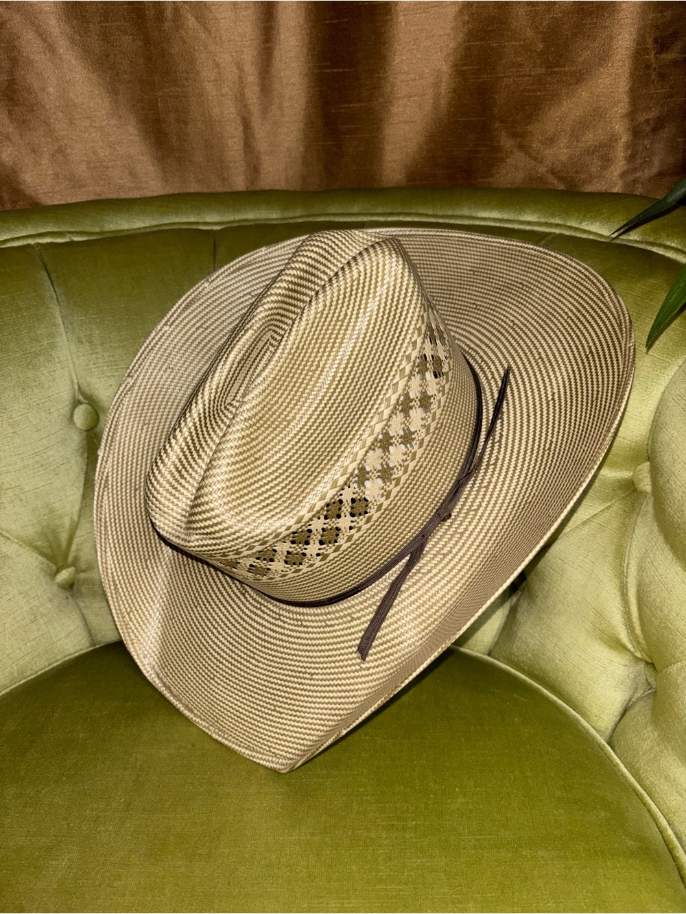 American Hat 1033 Straw 15X Cowboy Hat 4” Brim Cattleman Crown Natural